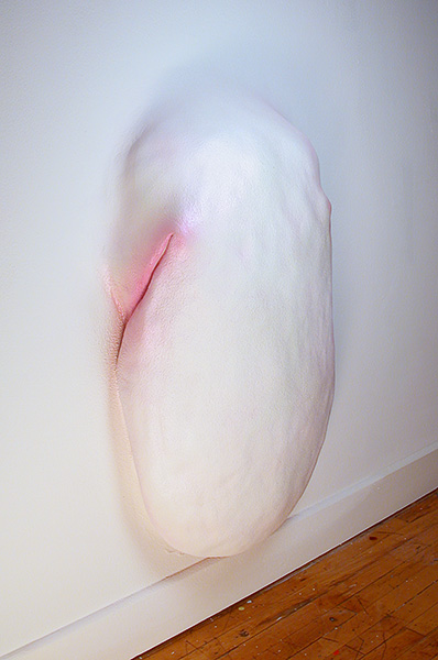 Soft Serve, 2005 | urethane foam, joint compound, latex and acrylic paints, and nail polish, 30 × 40 inches