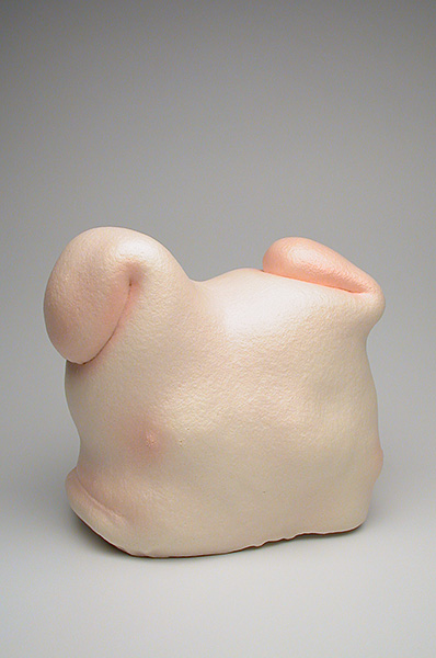 Fitz In, 2004 | ceramic and nail polish, 8½ × 7¾ × 5 inches