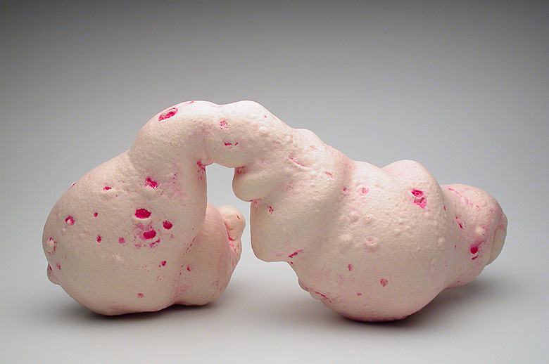 Bloody Hilarious, 2004 | ceramic and nail polish, 14 × 8½ × 6½ inches
