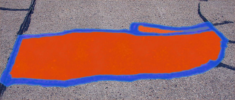 Street Tar Contours